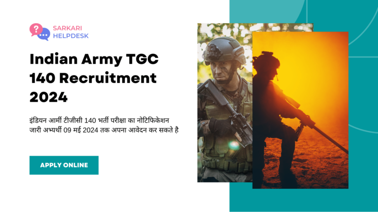 Indian Army TGC 140 Recruitment 2024